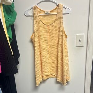 Umgee Yellow Textured Sleeveless Top
